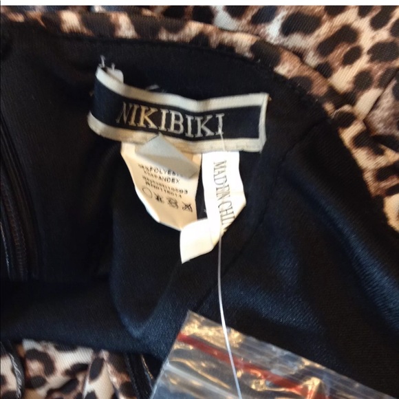 NWT Nikibiki Leopard Convertible Halter Dress - Picture 5 of 7